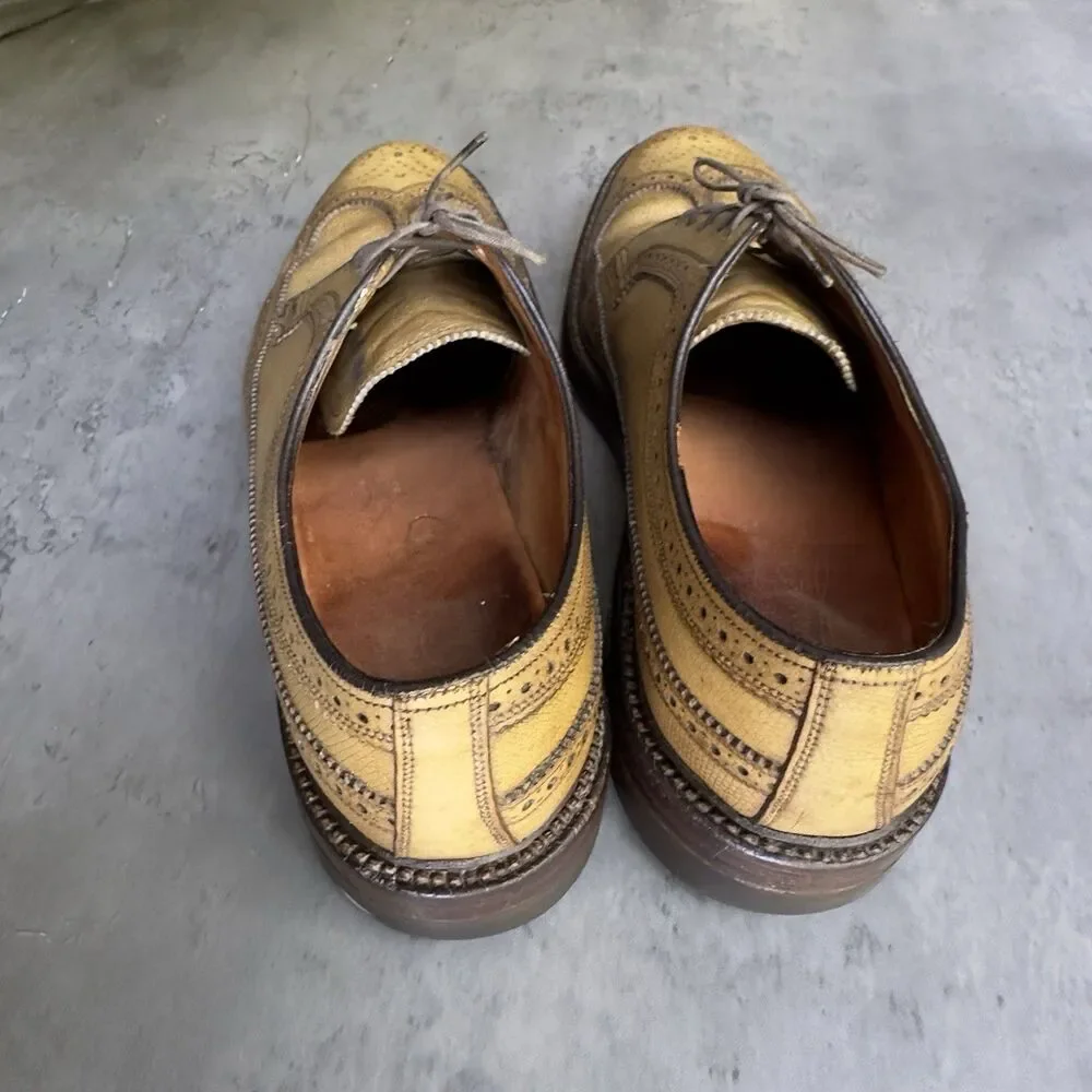 Vintage 1974 Florsheim Imperial Kenmoor 93631 Golden Harvest Longwing Brogue 9C